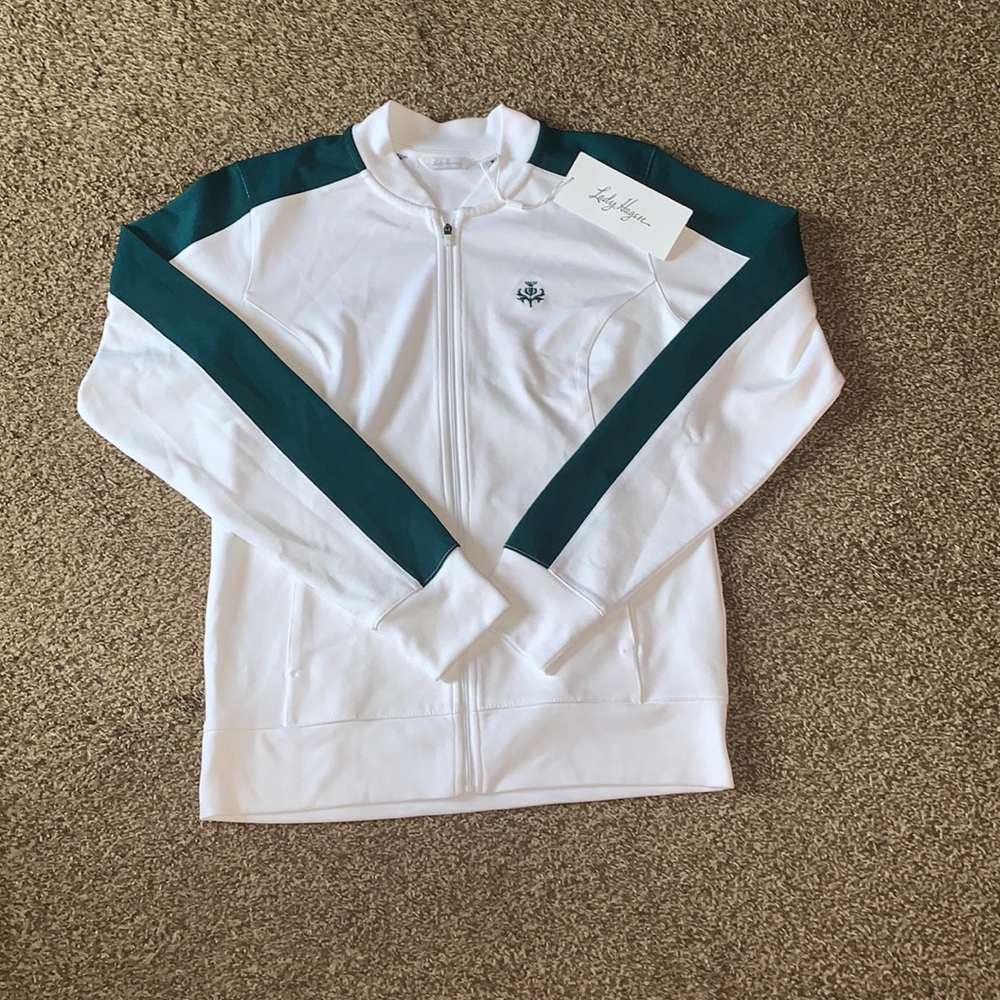 Brand New Women's Lady Hagen Magnolia White Full Zip Jacket Size X-Small